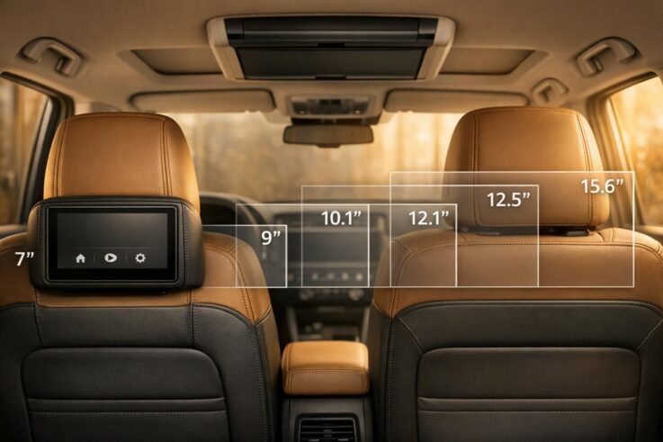 Top 5 Rear Screen Sizes for Cars
